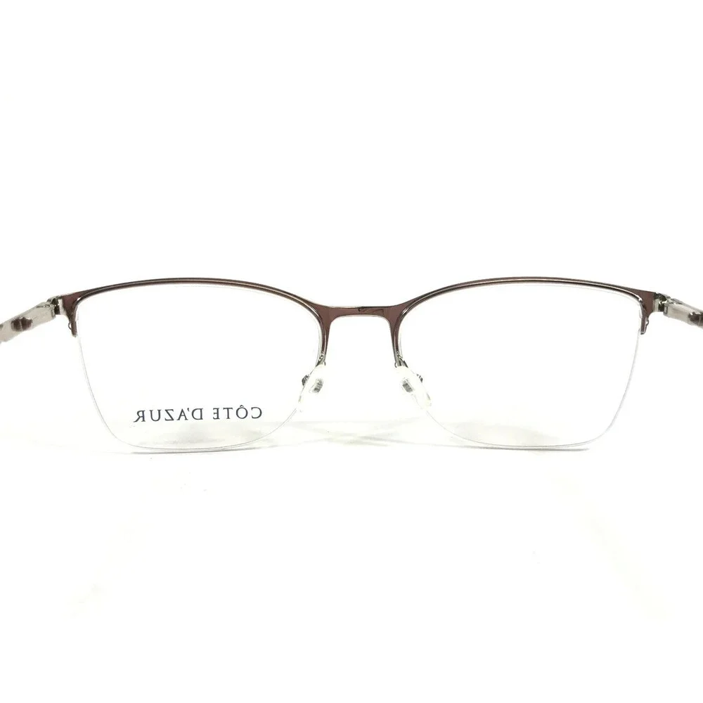 Cote D'azur Eyeglasses Frames CDA-380 C2 Purple Cat Eye Half Rim 53-17-138